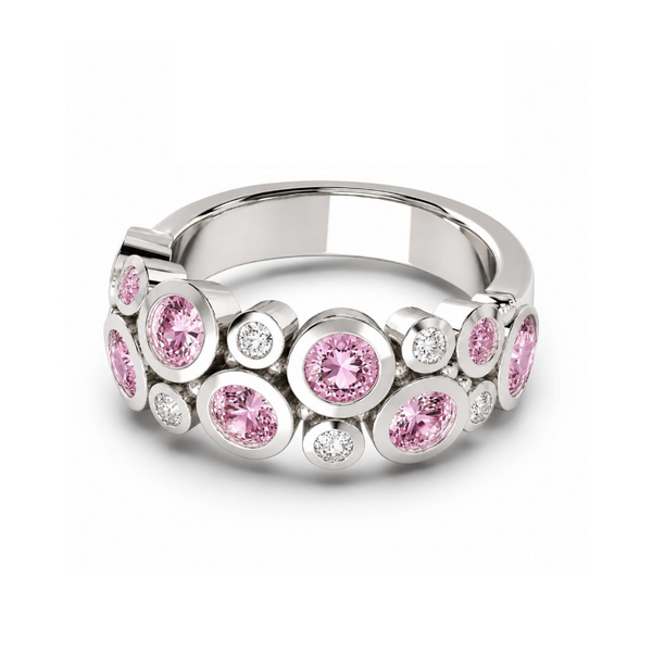 Bubble Ring - Lab Sapphire