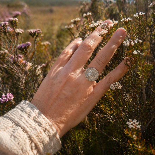 Round Fynbos Protea Ring