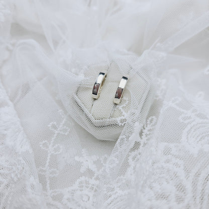 Pointed Huggie Earrings