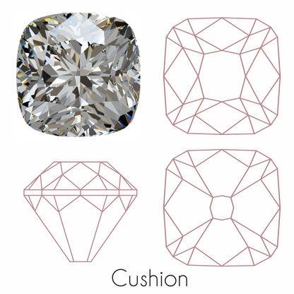 Cushion Cut Moissanite
