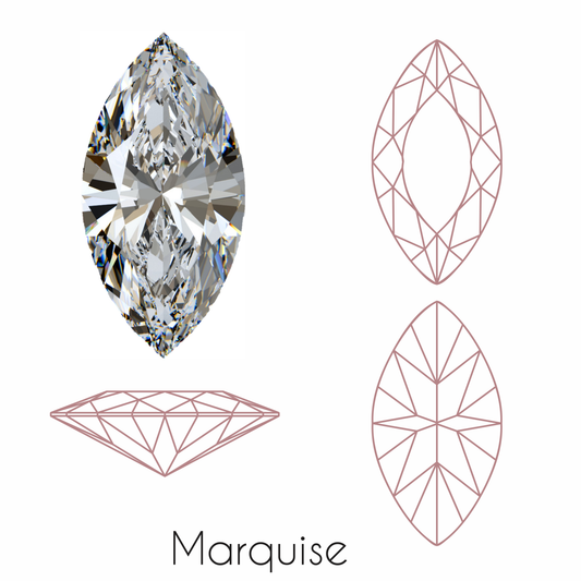 Marquise Cut Moissanite